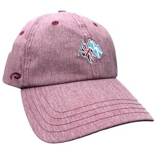 Pukka Heather Maroon FREDERICA SEA ISLAND GOLF CLUB Adjustable Baseball Cap Hat